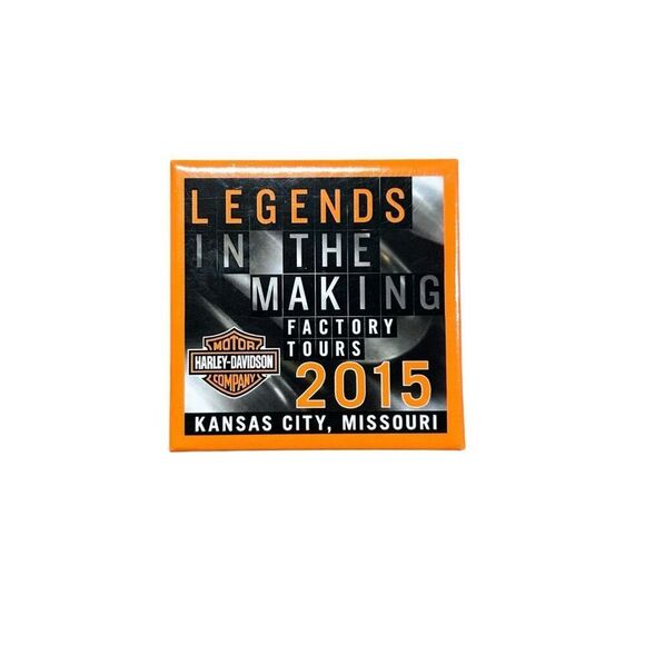 Harley Davidson 2015 Kansas City Factory Tour Pin/Button - Picture 1 of 7